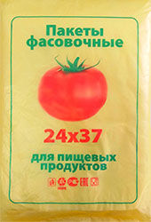 Полиэтиленовый пакет ПНД фасовочный 24х37х8 помидор 400/20 в Нижнем Новгороде - купить оптом от производителя ПК Котово Полимер