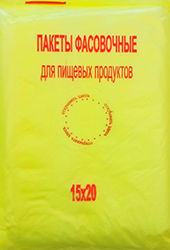 Полиэтиленовый пакет фасовочный с фальцем 15х20х7 500/16 наша марка в Нижнем Новгороде - купить оптом от производителя ПК Котово Полимер